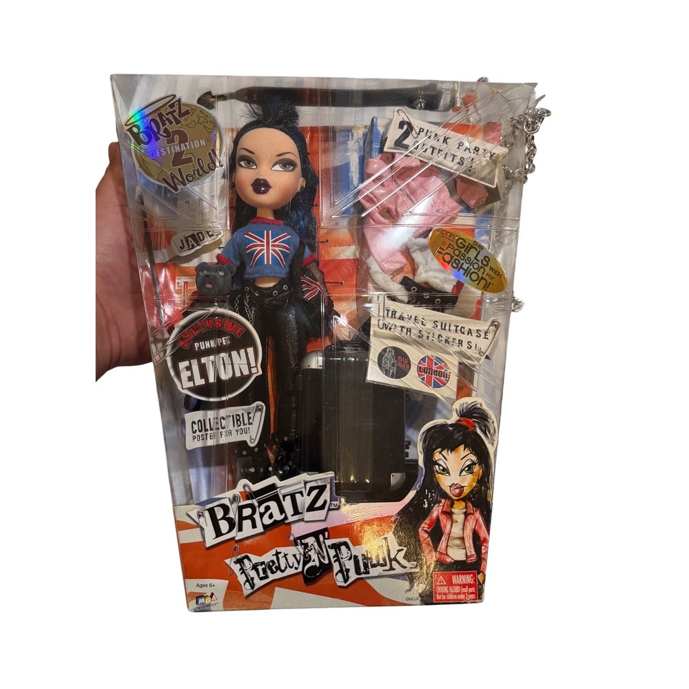 Bratz Pretty N Punk Jade Doll London Destinations World Elton Pet MGA 292043